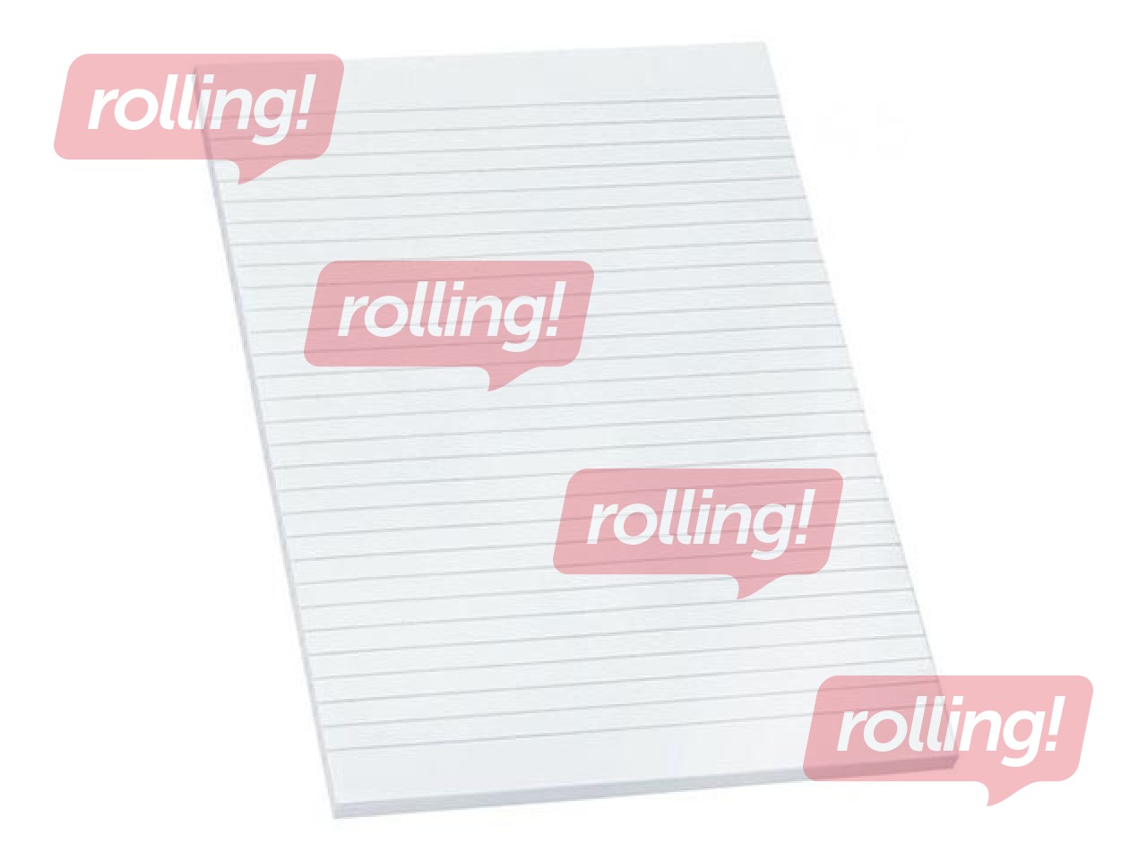 Standard pad Bantex, A4, top glued, ruled, 100 sheets