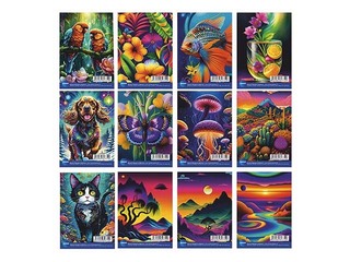 Kaustik Centrum,  A7, spiraalköites, ruuduline,  48 lehte