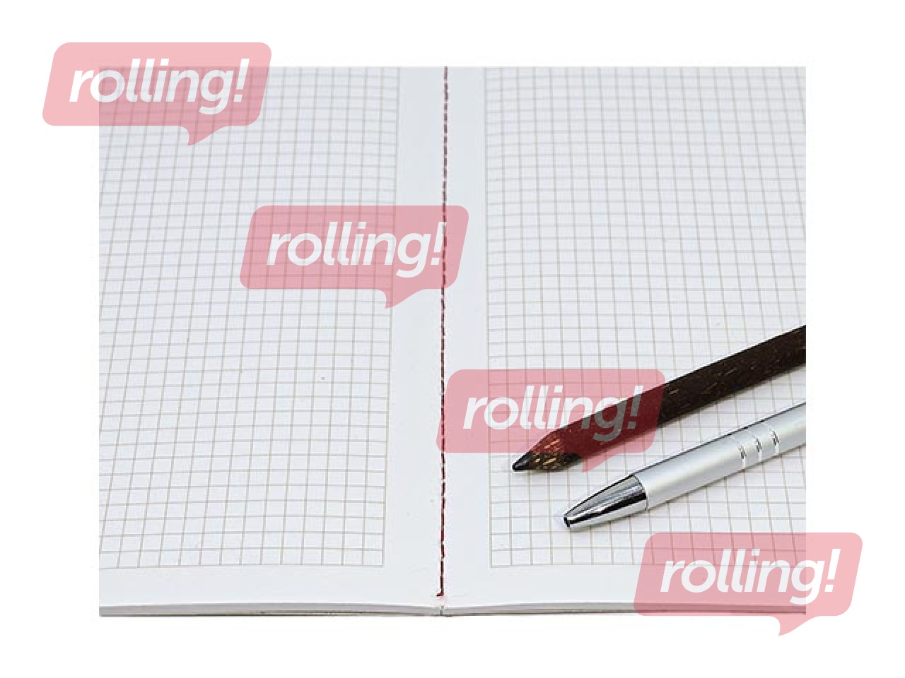 Märkmik Smiltainis Eco, spiraalköide, A6, ruudulised, 70 lehte