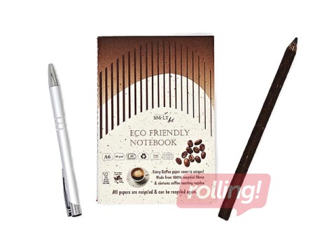 SALE Märkmik Smiltainis Eco, A6, ruuduline, 48 lehte