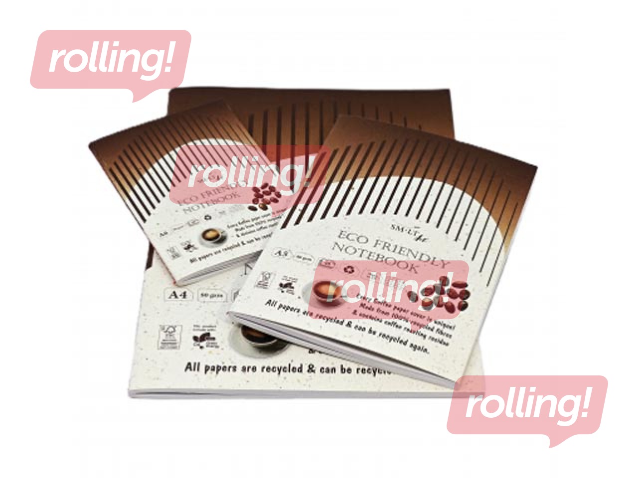 SALE Märkmik Smiltainis Eco, A6, ruuduline, 48 lehte