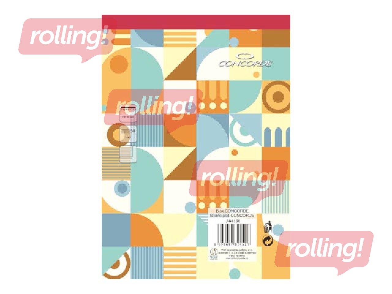 Märkmik Concorde, A4, jooneline, 50 lehte