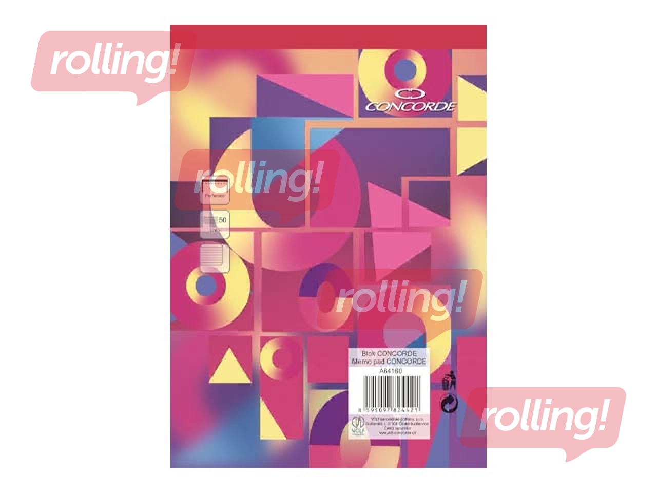 Notebook Concorde, A4, lined, 50 sheets