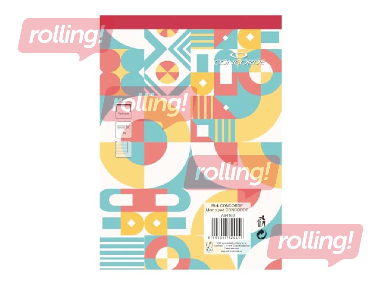 Märkmik Concorde, A5, joondatud, 50 lehte