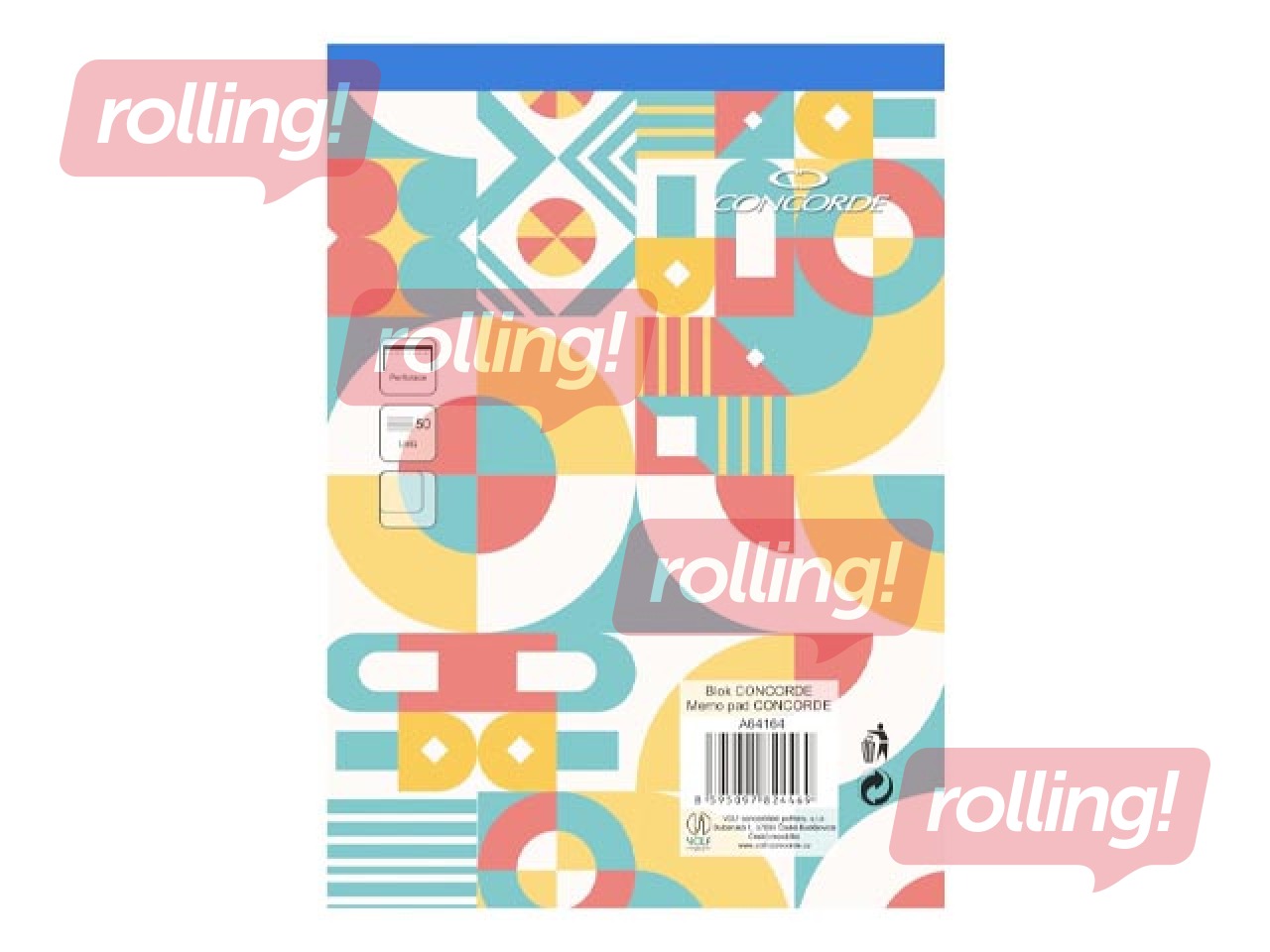 Notebook Concorde, A5, clear, 50 sheets