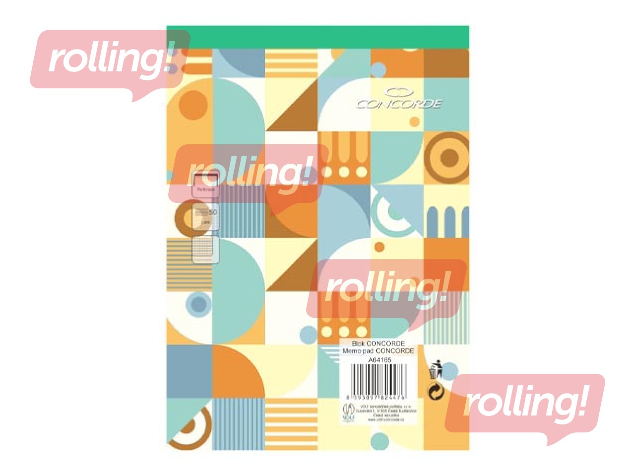 Märkmik Concorde, A5, ruuduline, 50 lehte