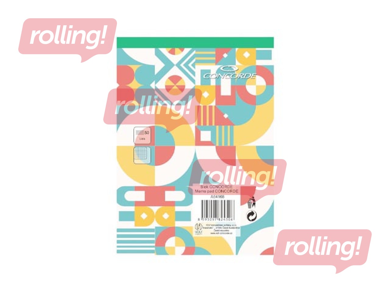 Märkmik Concorde, A6, ruuduline, 50 lehte