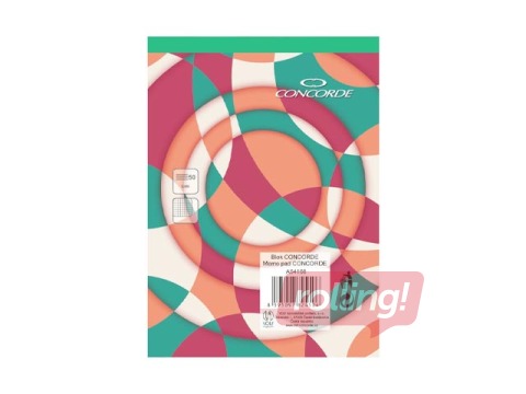 Notebook Concorde, A6, squared, 50 sheets