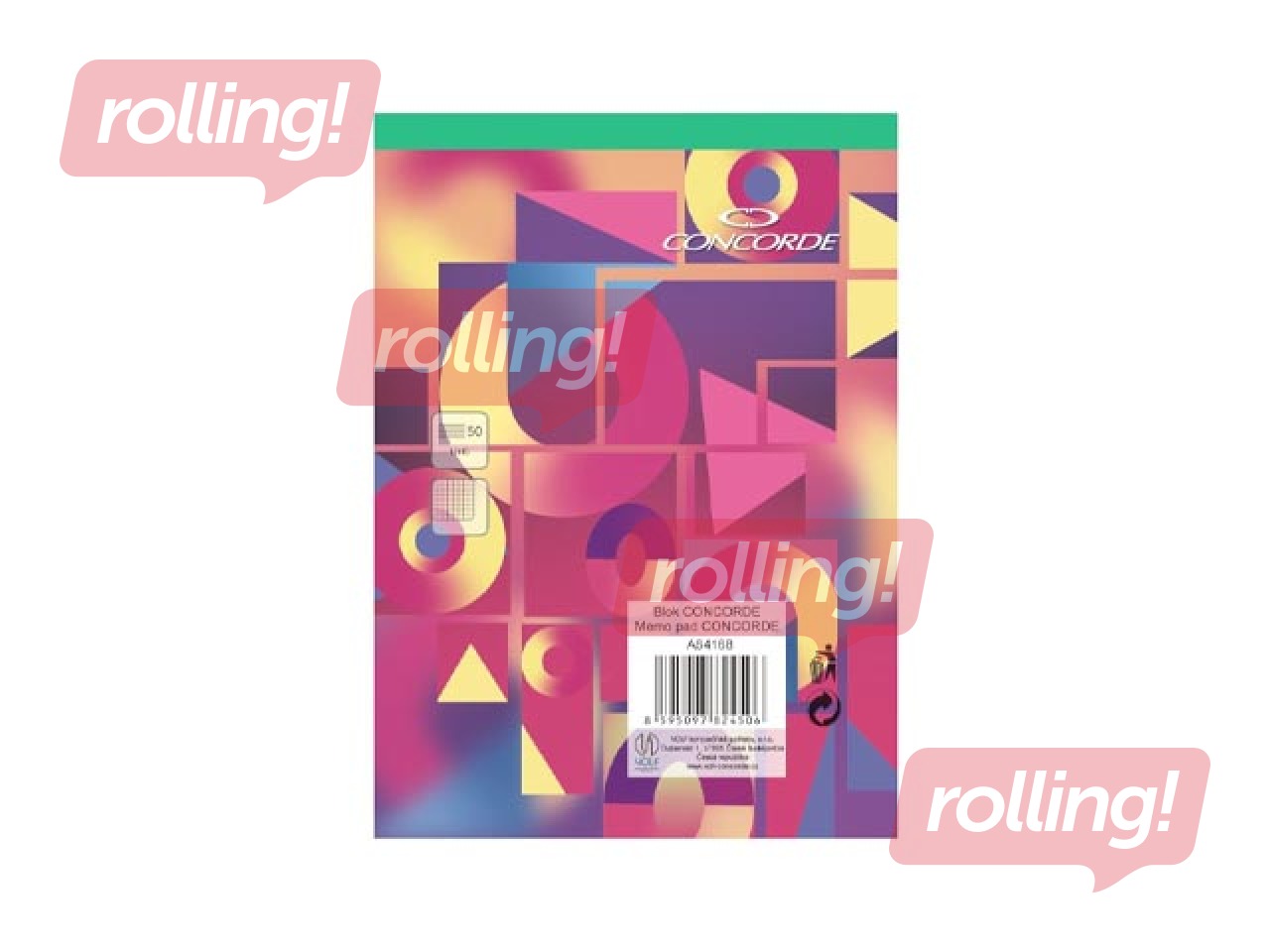 Notebook Concorde, A6, squared, 50 sheets