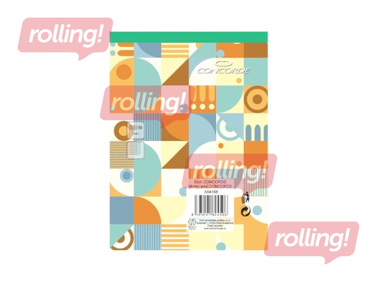 Notebook Concorde, A6, squared, 50 sheets