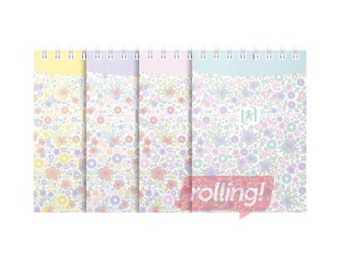 Märkmik Oxford, Floral, A7, jooneline, 140 lehte
