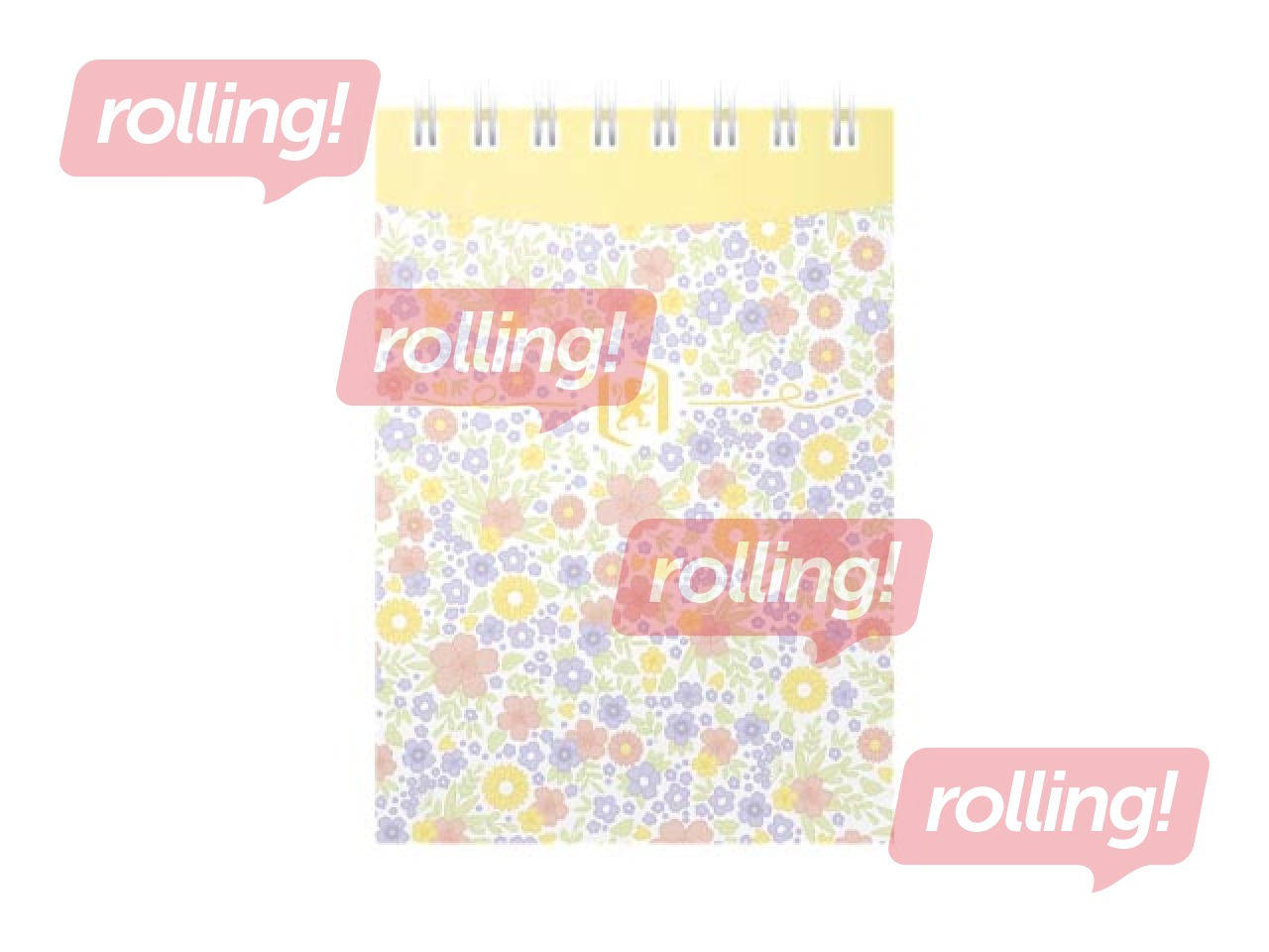 Märkmik Oxford, Floral, A7, jooneline, 140 lehte