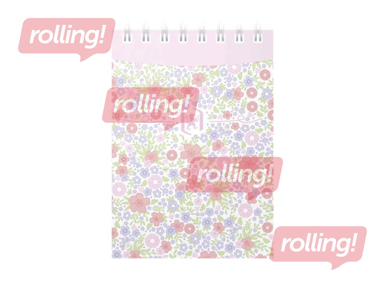 Märkmik Oxford, Floral, A7, jooneline, 140 lehte