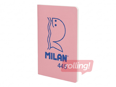 Блокнот Milan, A5, линованные листы, розовый