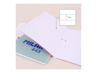 Notebook Milan, A5, lined pages, pink