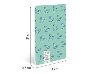 Klade bērniem Milan, A5, līniju lapas, zaļš