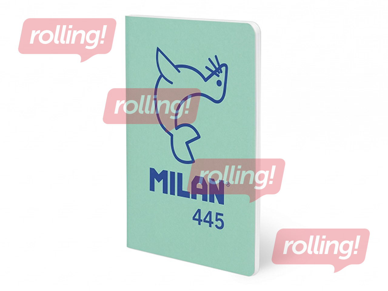 Notebook Milan, A5, lined pages, green