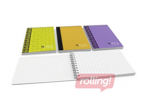 Блокнот на спирали, A6, линейку, 80 листов