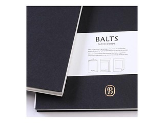 Märkmik Skech Gold spiraaliga, must, A4