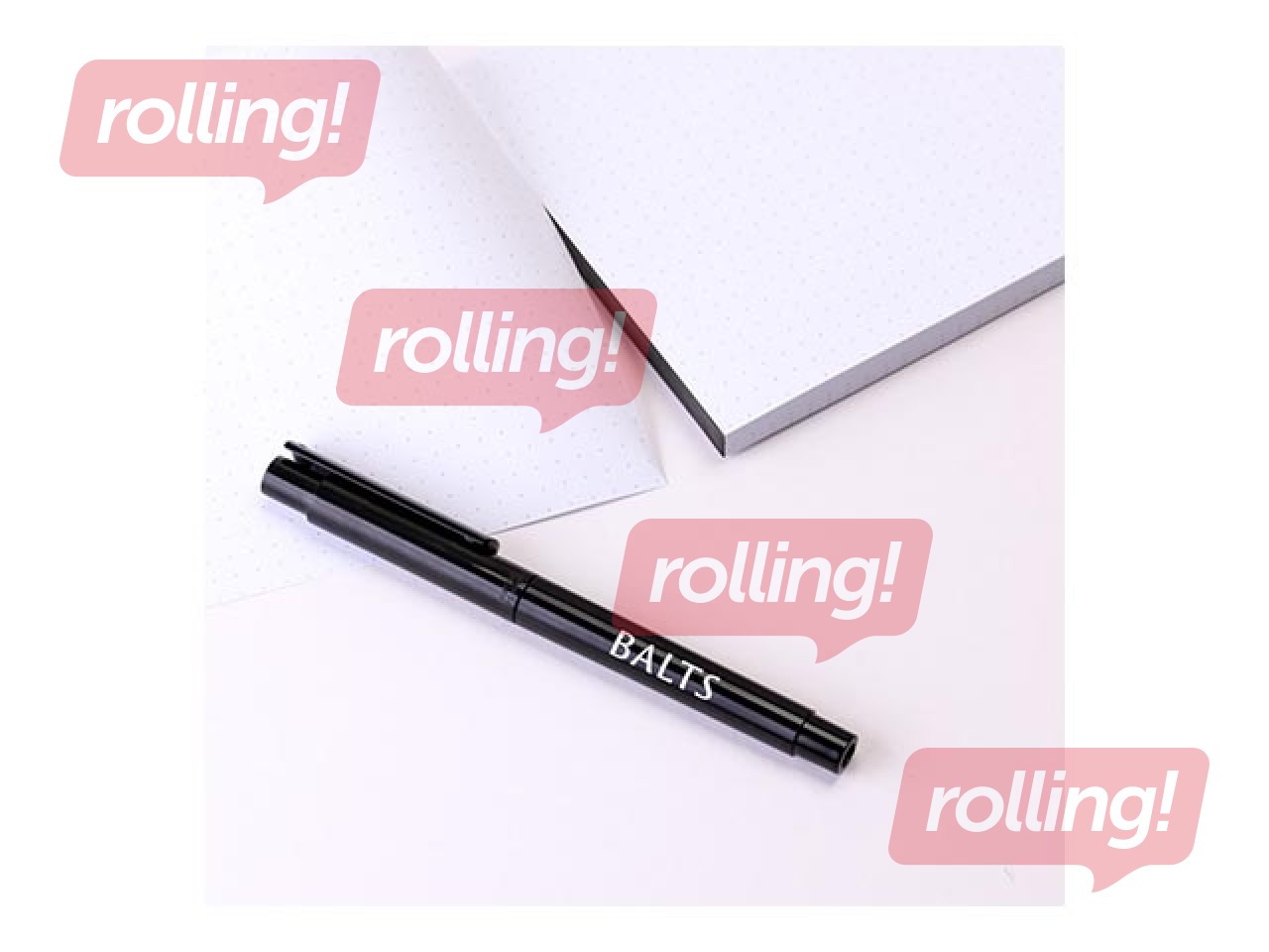 Piezīmju bloks Balts, A5, punktotas lapas