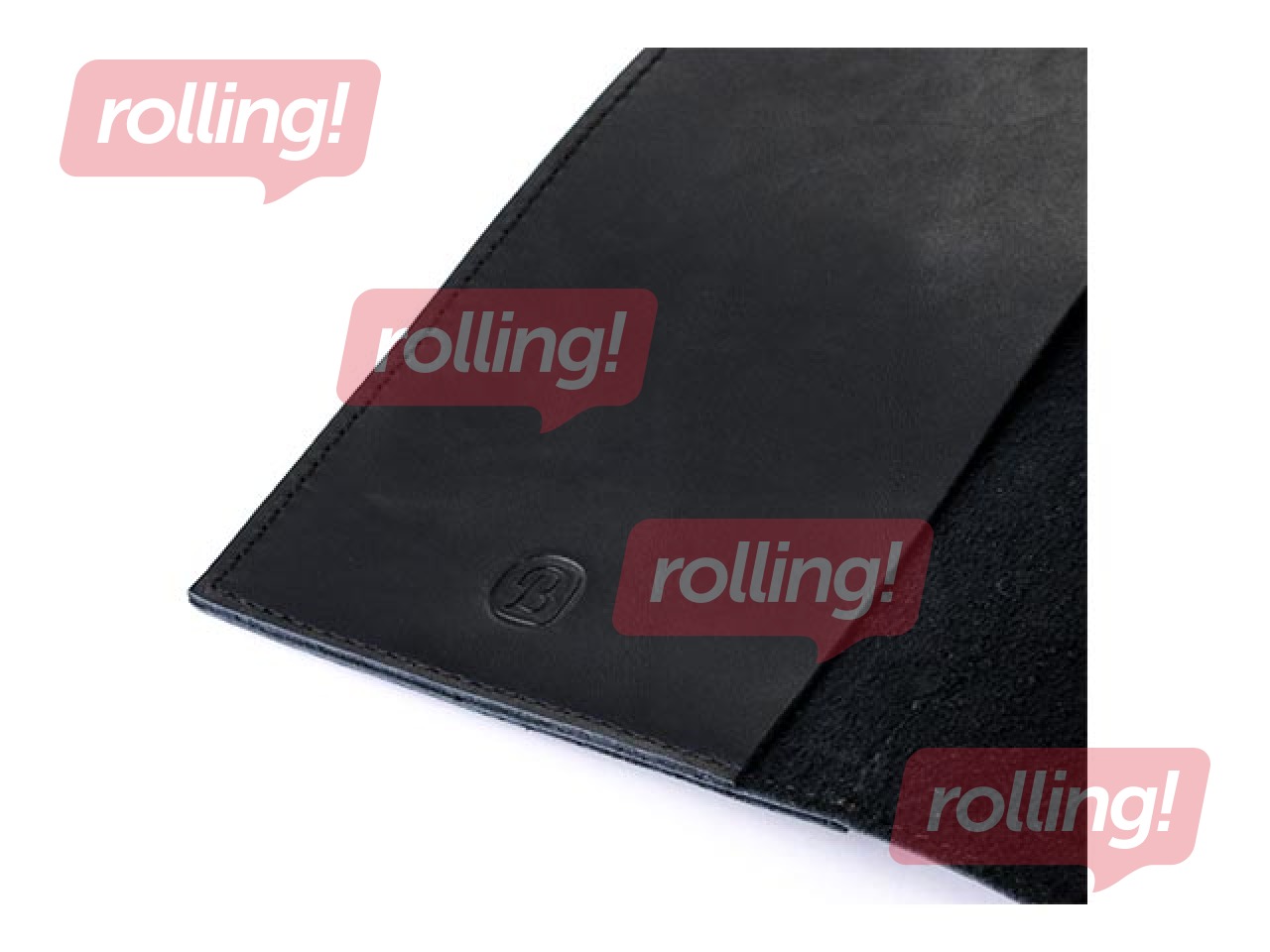 Mapp, A5, ehtne nahk, must