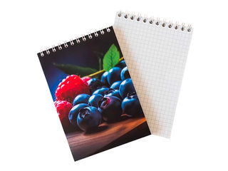 Notebook A6 with spiral binding, squared, 80 sheets, No.4