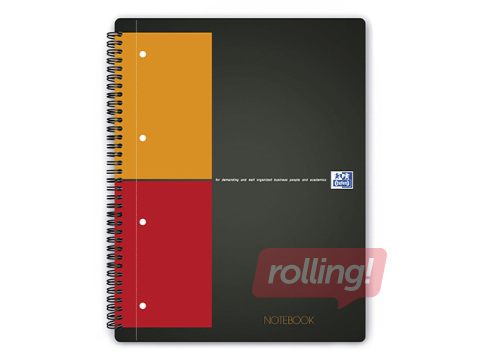 Spiral notebook with perforated Oxford A4 + format, squared, 80 pages