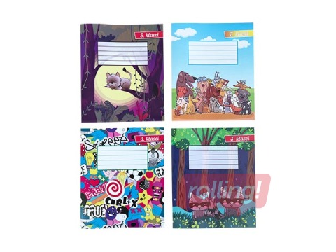 Exercise book ABC Jums, 3rd class, lined, 12 pages 