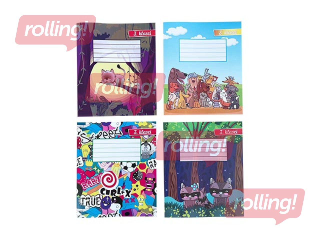 Exercise book ABC Jums, 3rd class, lined, 12 pages 