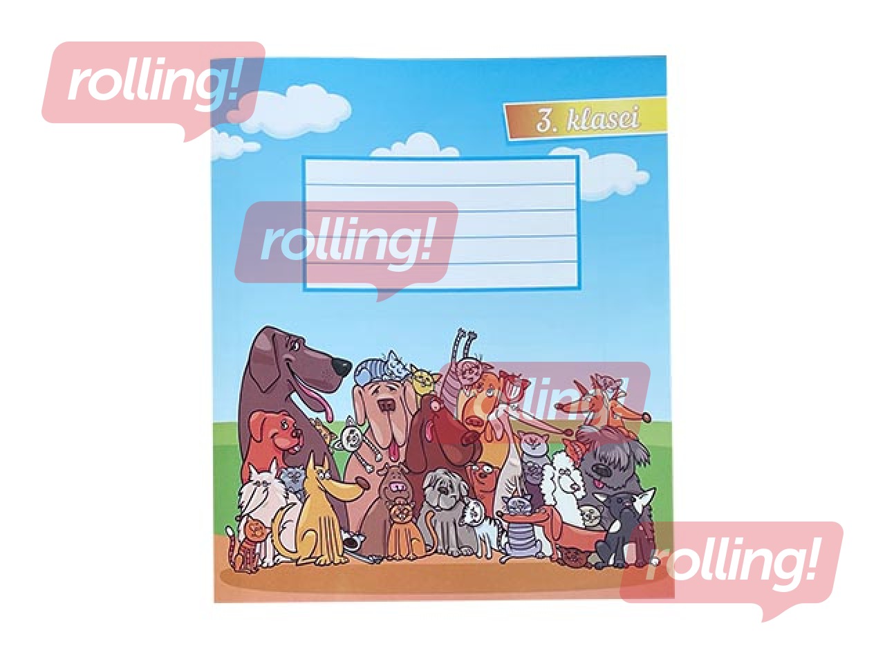 Exercise book ABC Jums, 3rd class, lined, 12 pages 