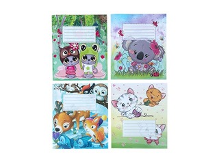 Ruuduline ABC Jums, vihik-kitsad read, 12 lehekülge 