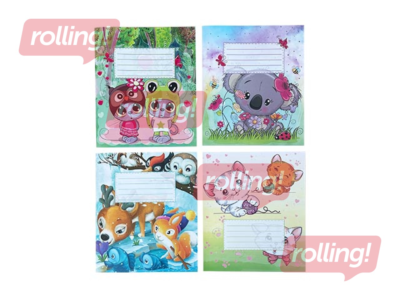 Ruuduline ABC Jums, vihik-kitsad read, 12 lehekülge 