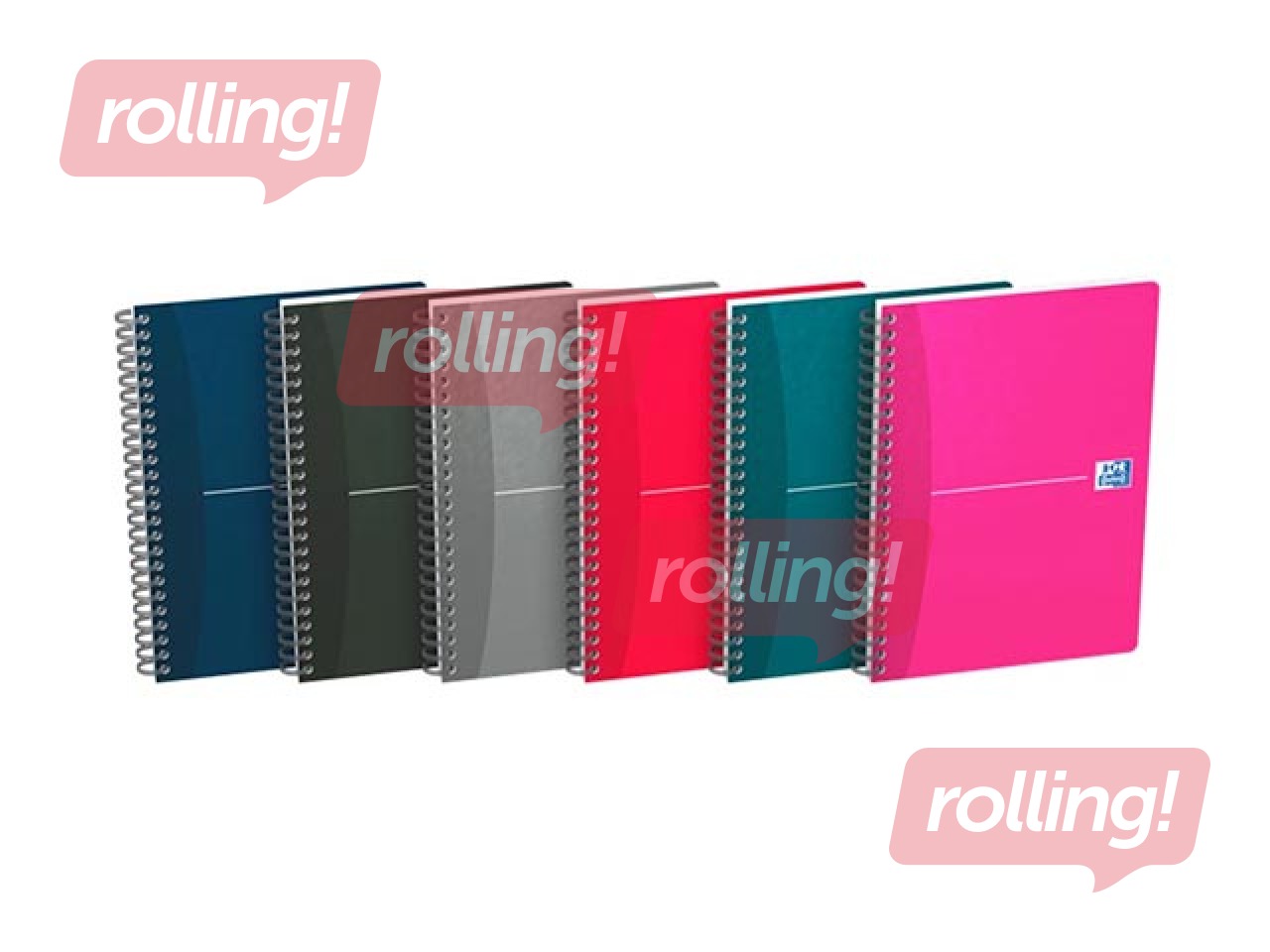 Spiral notebook Oxford Essentials, A5, 90 squared sheets 