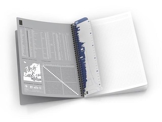 Spiraalköitega kaustik Oxford Essentials, A4, 90 lehte, ruuduline