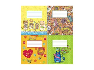 Exercise book ABC Jums, large squares, 12 pages