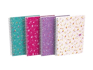 Notebook with spiral Oxford Floral, A5, ruled, 60 pages