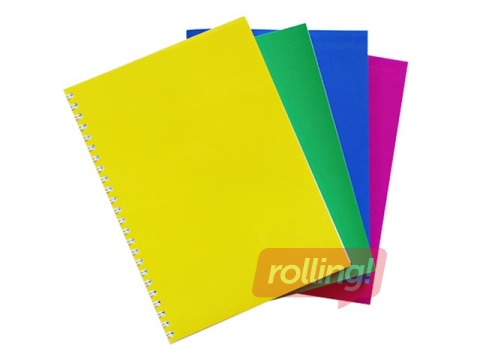 Spiral notebook A4, squared, 48 sheets