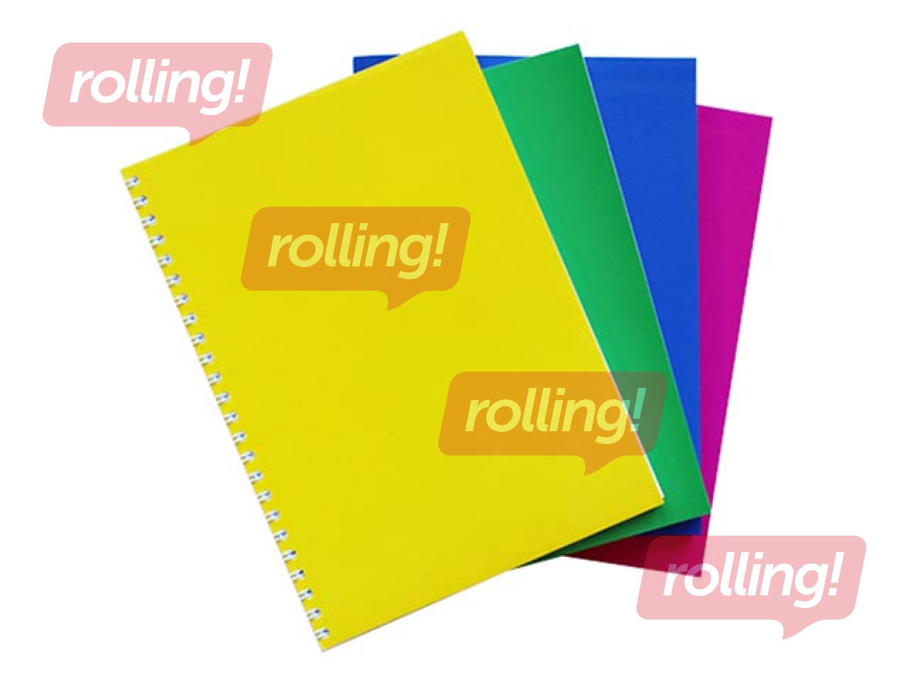 Spiral notebook A4, squared, 48 sheets