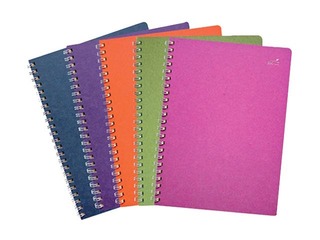 Colored spiral notebook SM·LT, A5, squared, 75 sheets