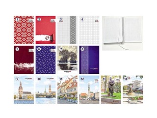 Kaustik spiraalköitega A5, ruuduline, 125 lehte