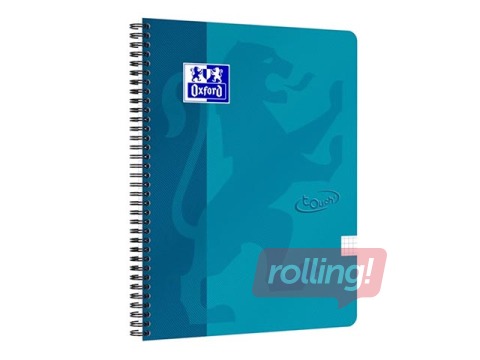 Klade Oxford Touch, A4+, rūtiņu lapas, tirkīza, 70 lapas