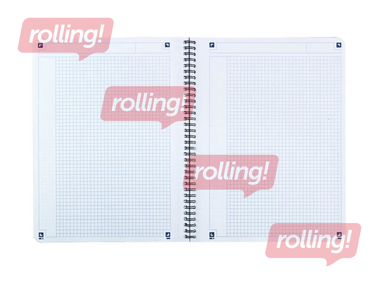 Märkmik Oxford Touch, A5+, ruuduline, must, 70 lehte