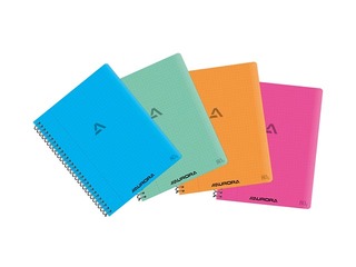 Notebook with spiral Aurora, A5, square, 60 pages
