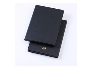 Блокнот Balts M, в клетку, A5, черный