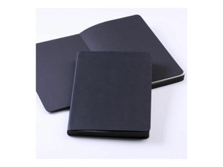 Блокнот Balts M, в клетку, A5, черный