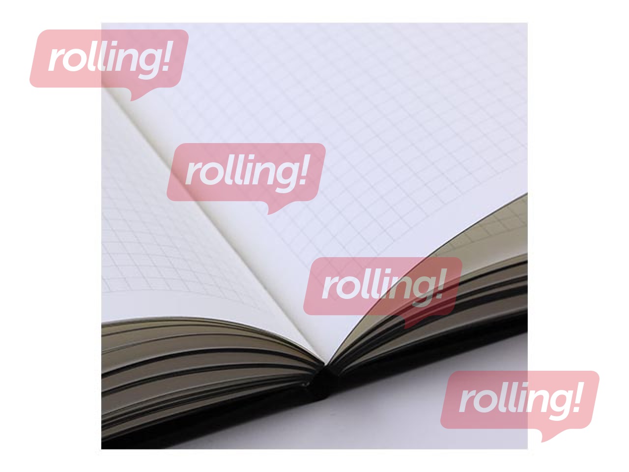 Блокнот Balts M, в клетку, A5, черный