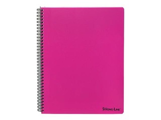 Notebook Bantex Strong-Line, A5+, ruled, pink, 80 sheets
