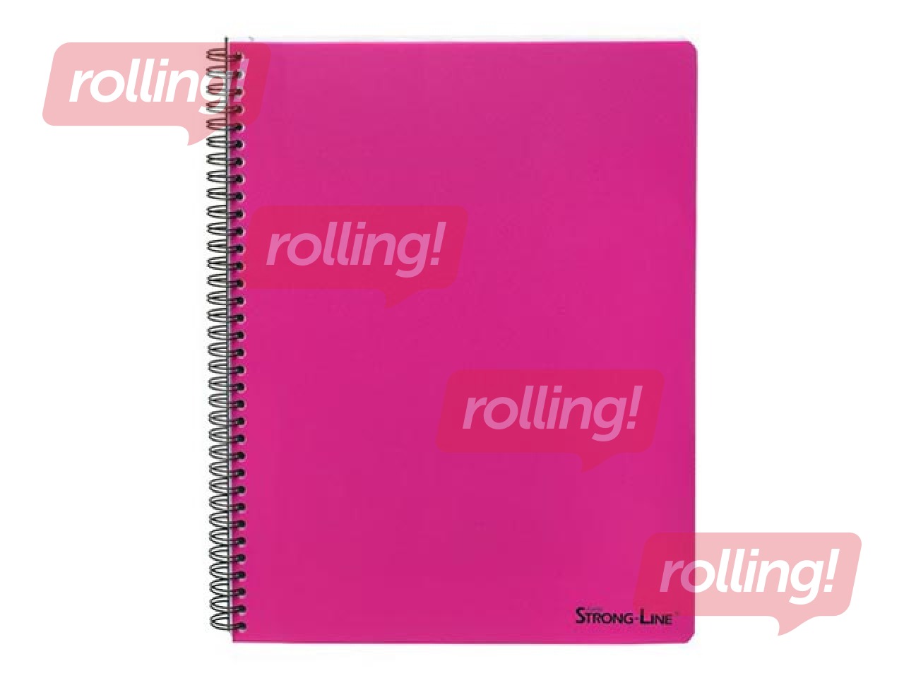 Notebook Bantex Strong-Line, A5+, ruled, pink, 80 sheets