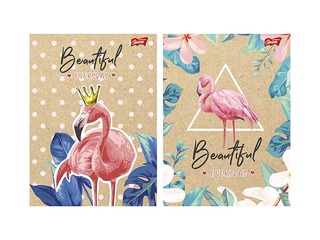 Notebook Unipap Eco Flamingo, A5, squared, 60 pages