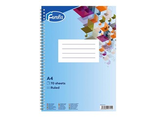 Spiral notebook Forofis, A4, ruled, 70 sheets